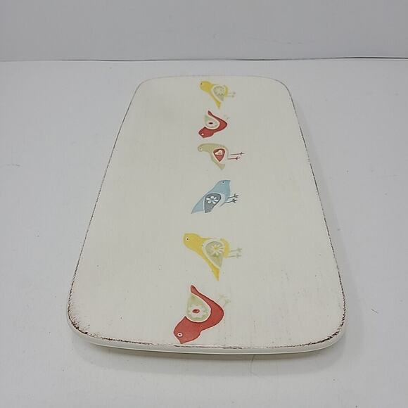 Pier 1 Imports Little Bird Serving Tray/ Decor 11 1/2 " X 6 ” Earthenware Hand - Picture 2 of 5